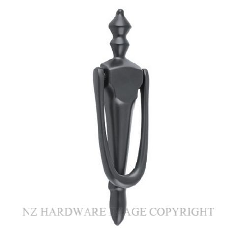 TRADCO 9678 BLK DOOR KNOCKER MATT BLACK 185X45MM