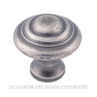 TRADCO 6436 RN CUPBOARD KNOB DOMED RUMBLED NICKEL