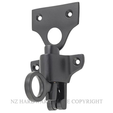 TRADCO 9653 BLK FANLIGHT CATCH MATT BLACK 57X50MM