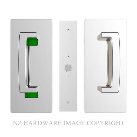 CL400 Bi-Parting Barn Door Handles & Pocket Door Lock Set