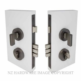 WINDSOR 1364-GN MINI LEVER ENTRANCE LOCK KIT ROUND- 60MM GRAPHITE NICKEL