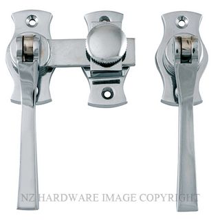 TRADCO 6463 CP FRENCH DOOR FASTENER - SQUARE CHROME PLATE