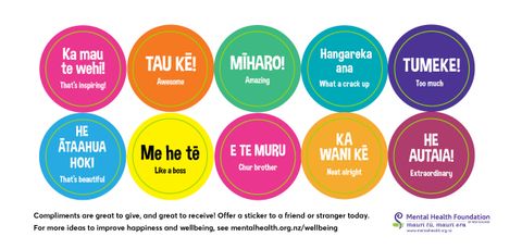 Compliment Stickers te reo Māori