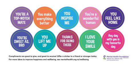 Compliment Stickers English