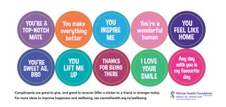 Compliment Stickers English