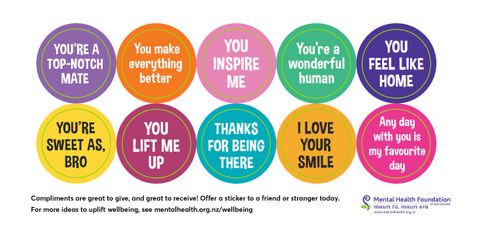 Compliment Stickers English