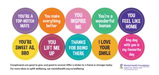 Compliment Stickers English
