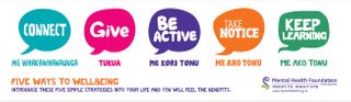 Five Ways to Wellbeing bookmark