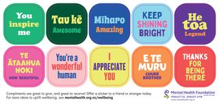Compliment stickers