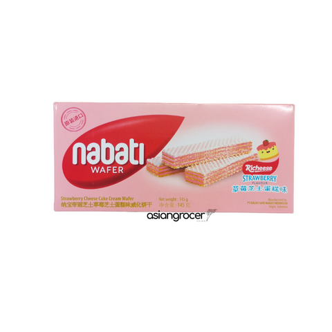 STRAWBERRY WAFER NABATI 145G - Asian Grocer