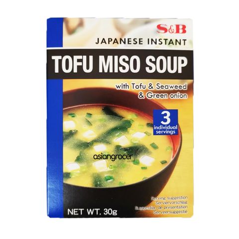 INSTANT TOFU MISO SOUP S&B 30G