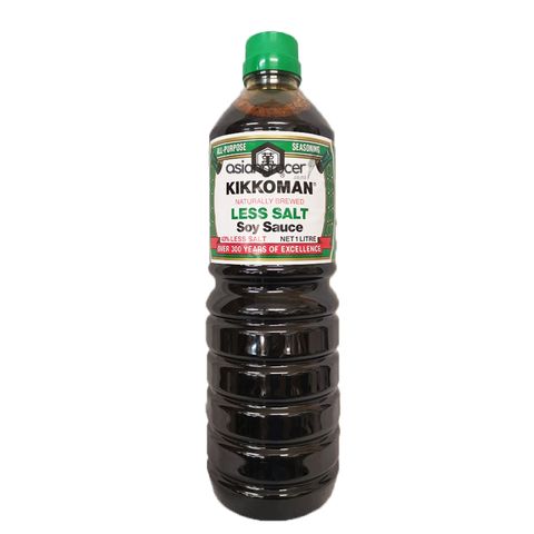 LESS SALT SOY SAUCE KIKKOMAN 1L