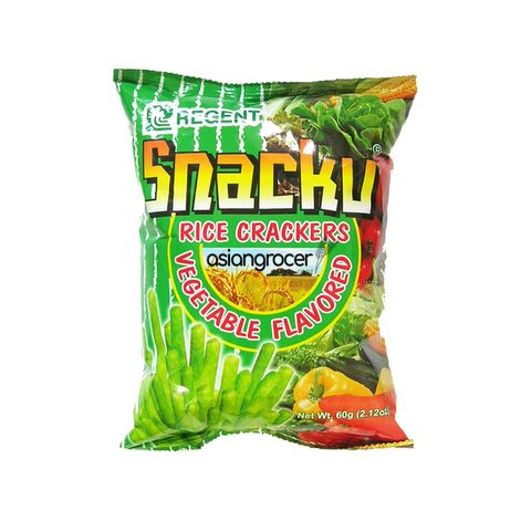 REGENT SNACKU VEGE RICE CRACKER 60G