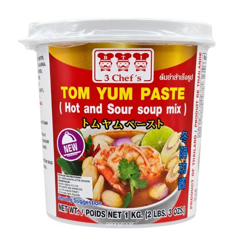 3CHEFS TOM YUM PASTE 1KG