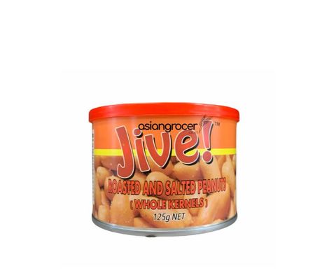 ROASTED AND SALTED PEANUTS JIVE 125G