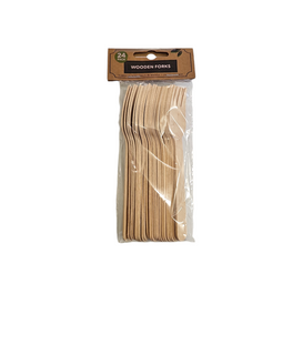 WOODEN FORKS UBL 24PK