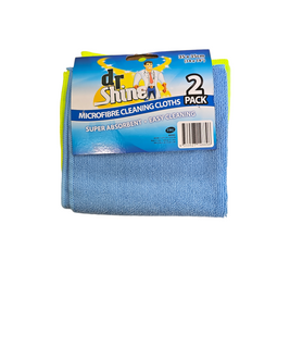 MICROFIBRE CLEANING CLOTHS 2PK