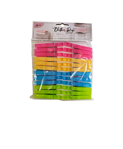 CLOTHES PEGS PLASTIC UBL 24PK