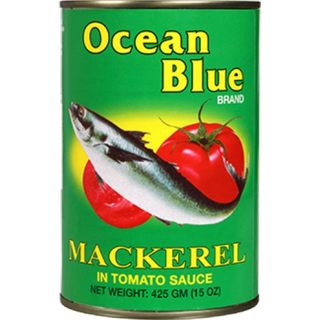 MACKEREL IN TOMATO SAUCE OCEAN BLUE 425G