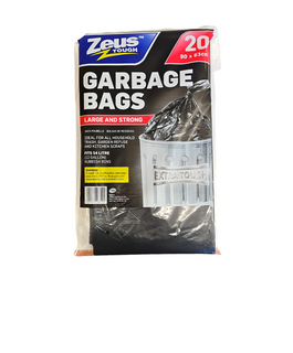 GARBAGE BAGS WITH ZIPPER LARGE 10PK ZEUS