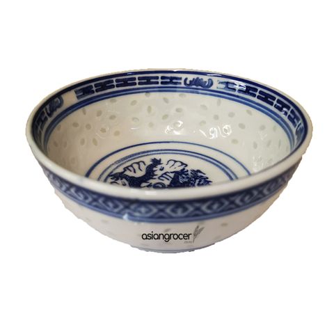BOWL BLUE RICE 4.5IN