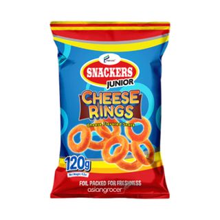 PRIFOOD SNACKERS JR CHEESE RINGS 120G