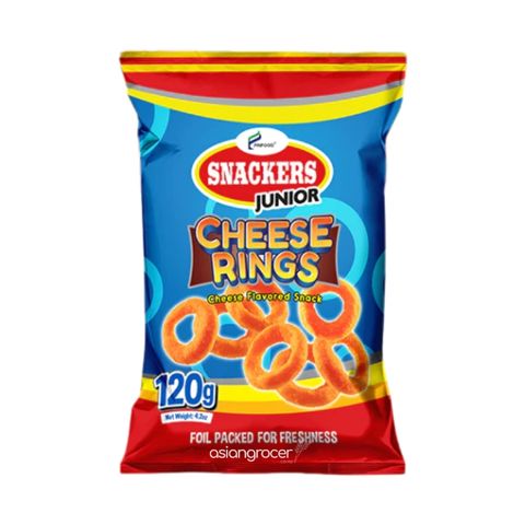 PRIFOOD SNACKERS JR CHEESE RINGS 120G