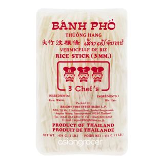 3CHEFS RICE STICK 3MM 454G