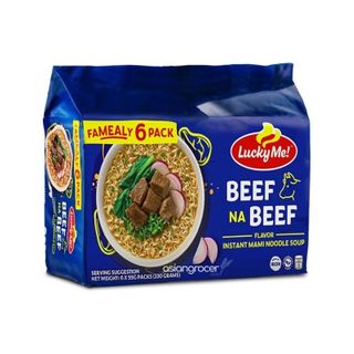 INSTANT NOODLE BEEF LUCKY ME 6/55G