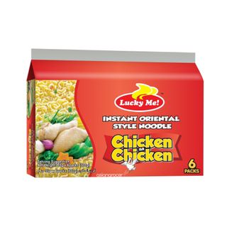 LUCKY ME CHICKEN INSTANT NOODLES 6/55G