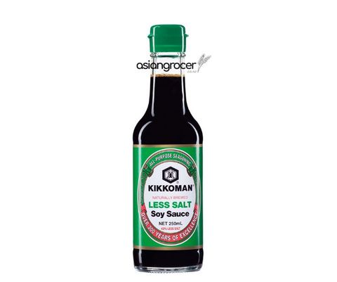 LESS SALT SOY SAUCE KIKKOMAN 250ML