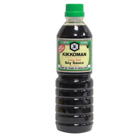 LESS SALT SOY SAUCE KIKKOMAN 600ML