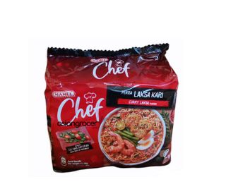 INSTANT CURRY LAKSA MAMEE CHEF 4/80G