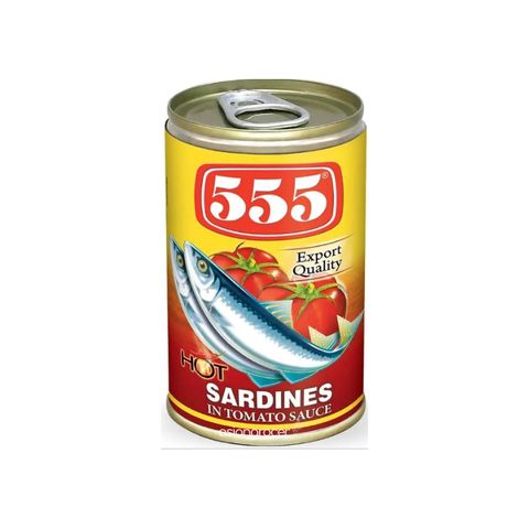 555 SARDINES TOMATO WITH CHILLI 155G