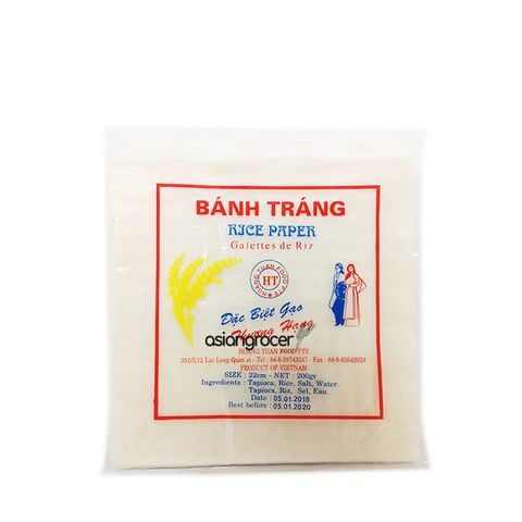 HT RICE PAPER 22CM SQUARE 200G