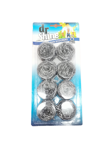 STEEL SCOURERS DR SHINE 8PACK