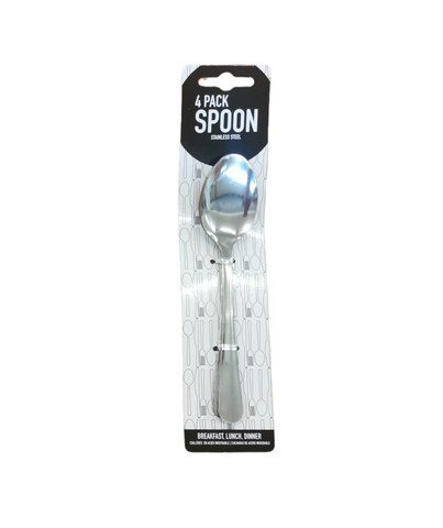 STAINLESS STEEL SPOONS 4PCS
