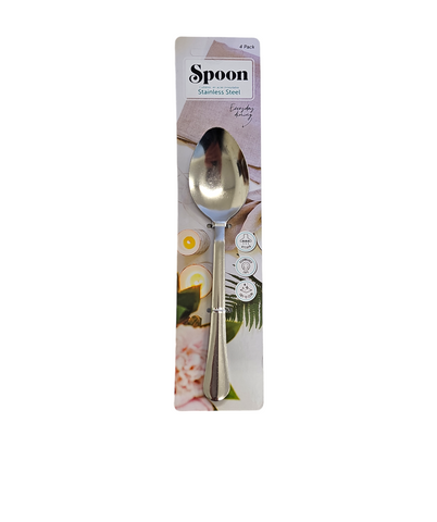 STAINLESS STEEL SPOONS 4PCS