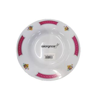 PLATE RED PLUM R/EDGE 8IN