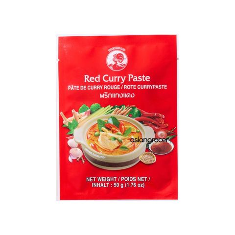 RED CURRY PASTE 50G COCK