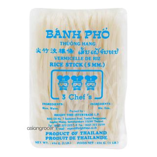 3CHEFS RICE STICK 5MM 454G