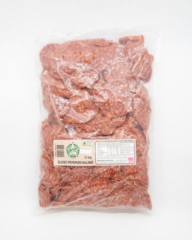 BORGO PEPPERONI SLICED 2KG BAG