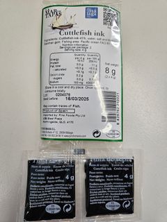 LA MAR DE TAPAS CUTTLEFISH INK SACHETS