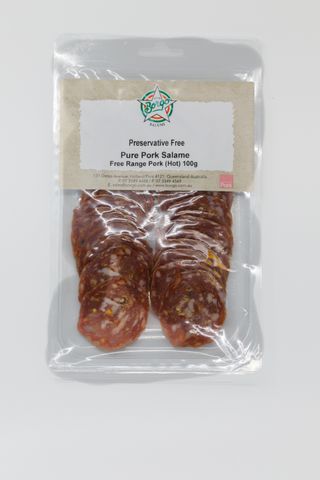 BORGO F/R PRES FREE SALAMI HOT 100G