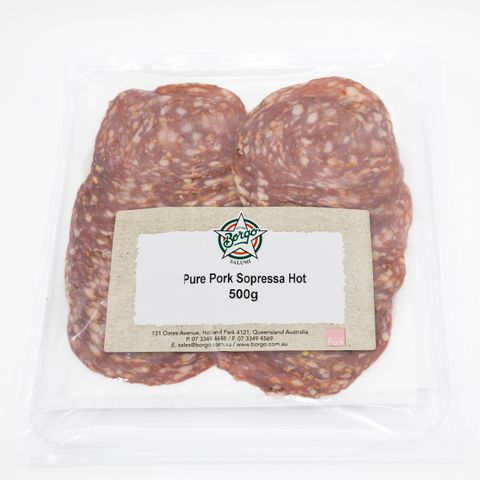 BORGO SLICED HOT SOPRESSA 500G
