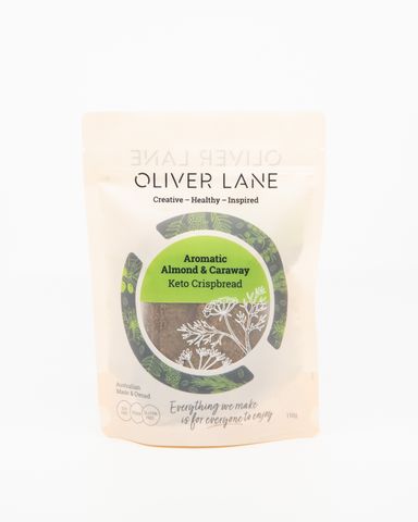 KETO ALMOND & CARAWAY CRISPBREAD 110G