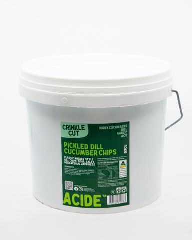 ACIDE CRINKLE CUT DILL PICKLES 10KG