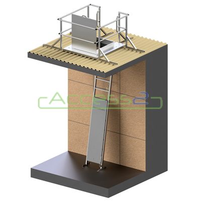 Lockable Rung Ladders with 1.0m Access Platform