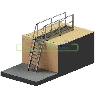 Modular Step Ladders with Platform