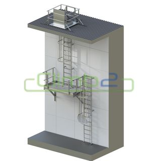 Connect2 Internal Caged Ladders 7200mm